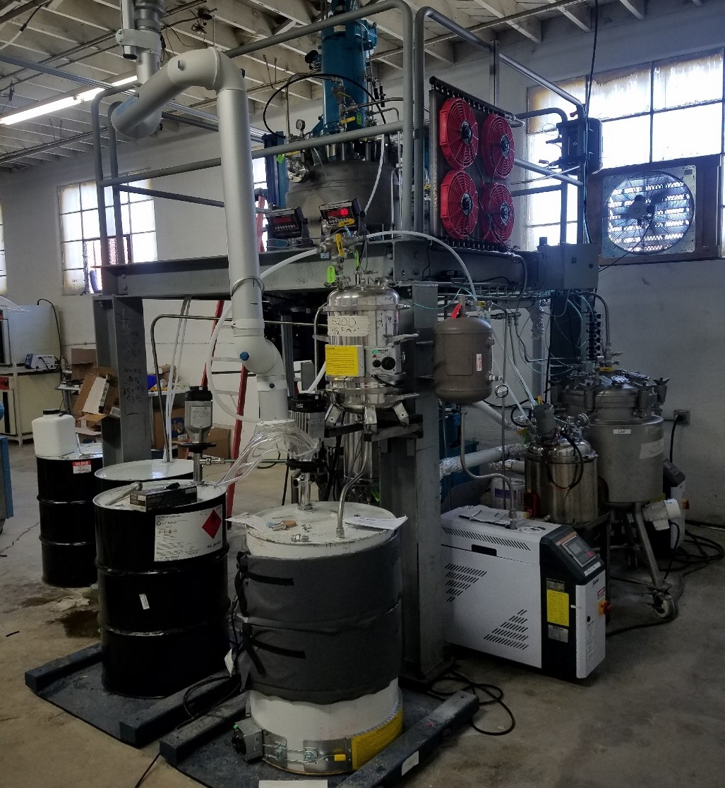 Pilot-Scale Reactor with Neutch Filter and Solvent Regenerator